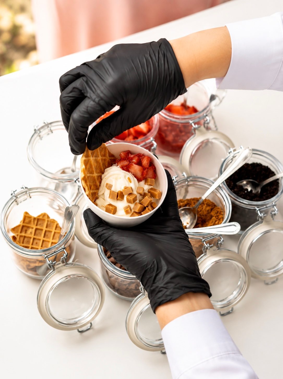 Frozen Yoghurt bar sfeerbeeld