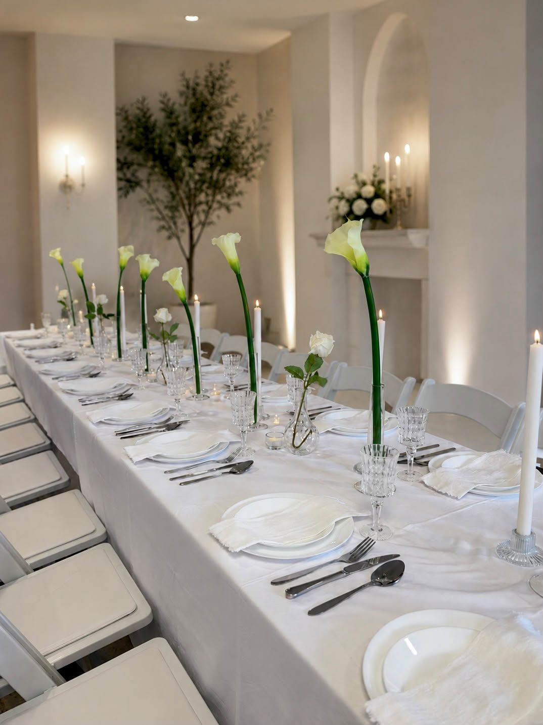 Tafelstyling met calla lelies